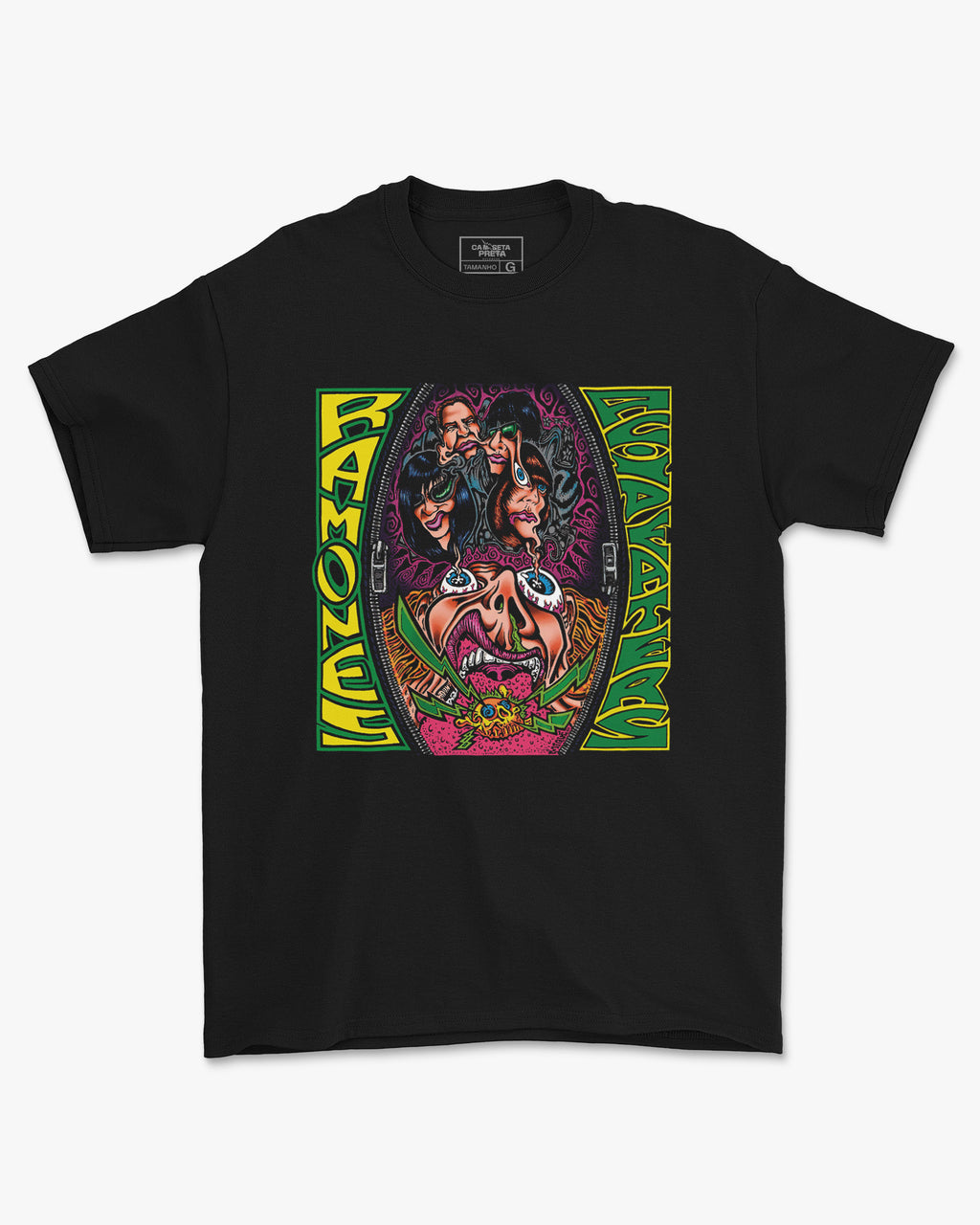 Camiseta Ramones Caricatura Punk Rock