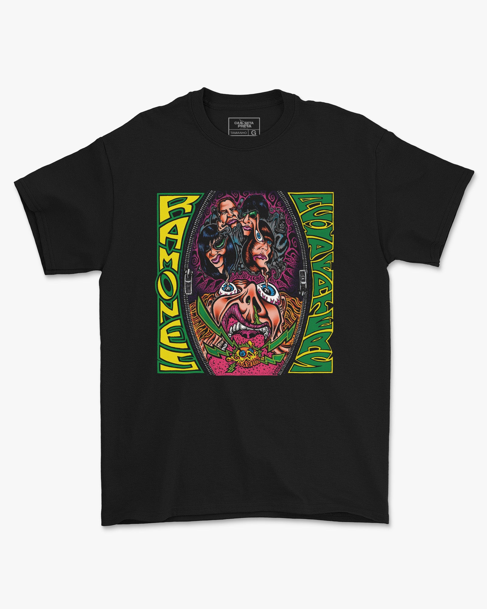 Camiseta Ramones Caricatura Punk Rock