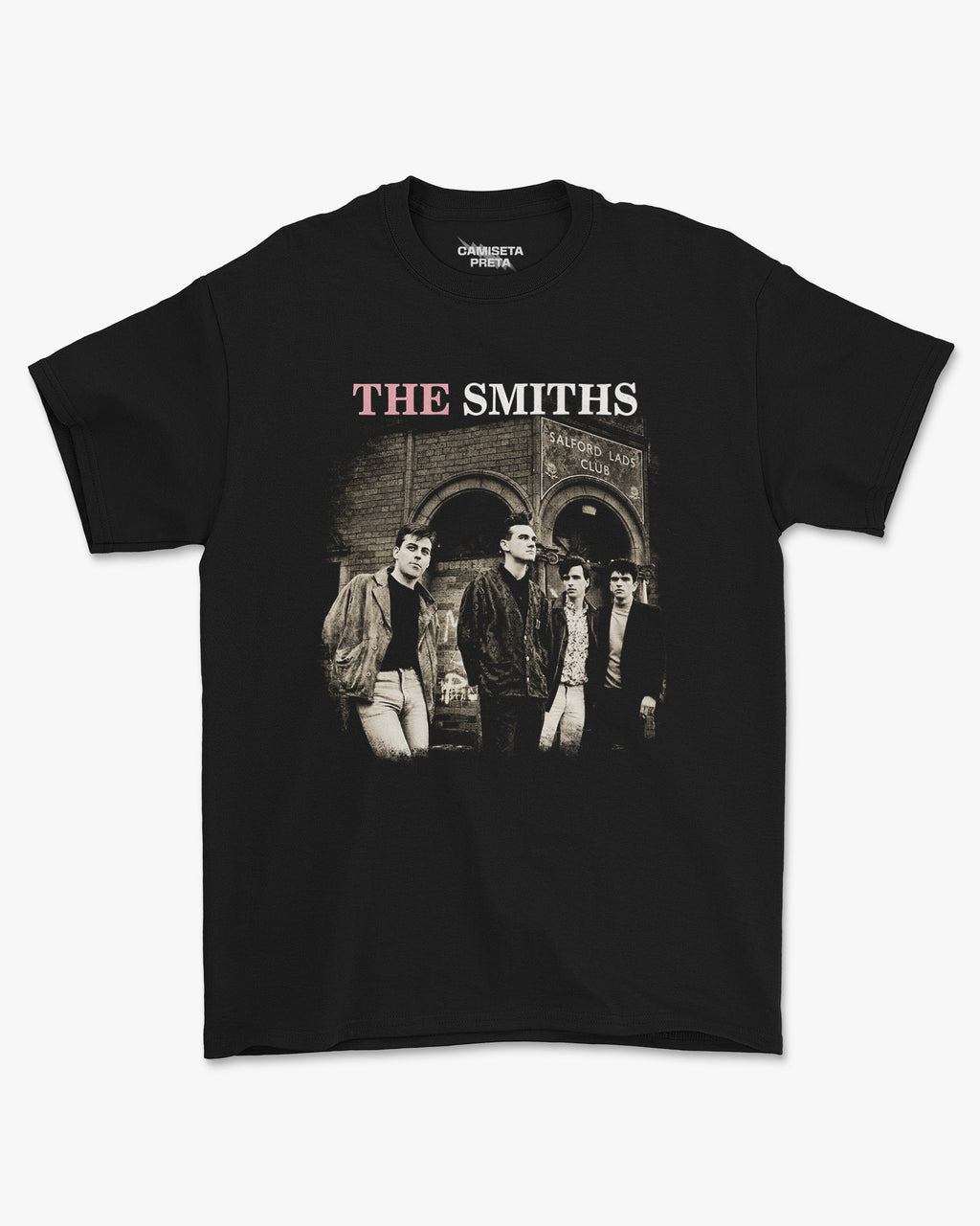 Camiseta Preta The Smiths Salford Lads Club Vintage Manchester