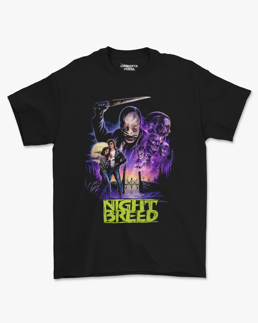 Camiseta Preta Nightbreed Dark Fantasy Horror