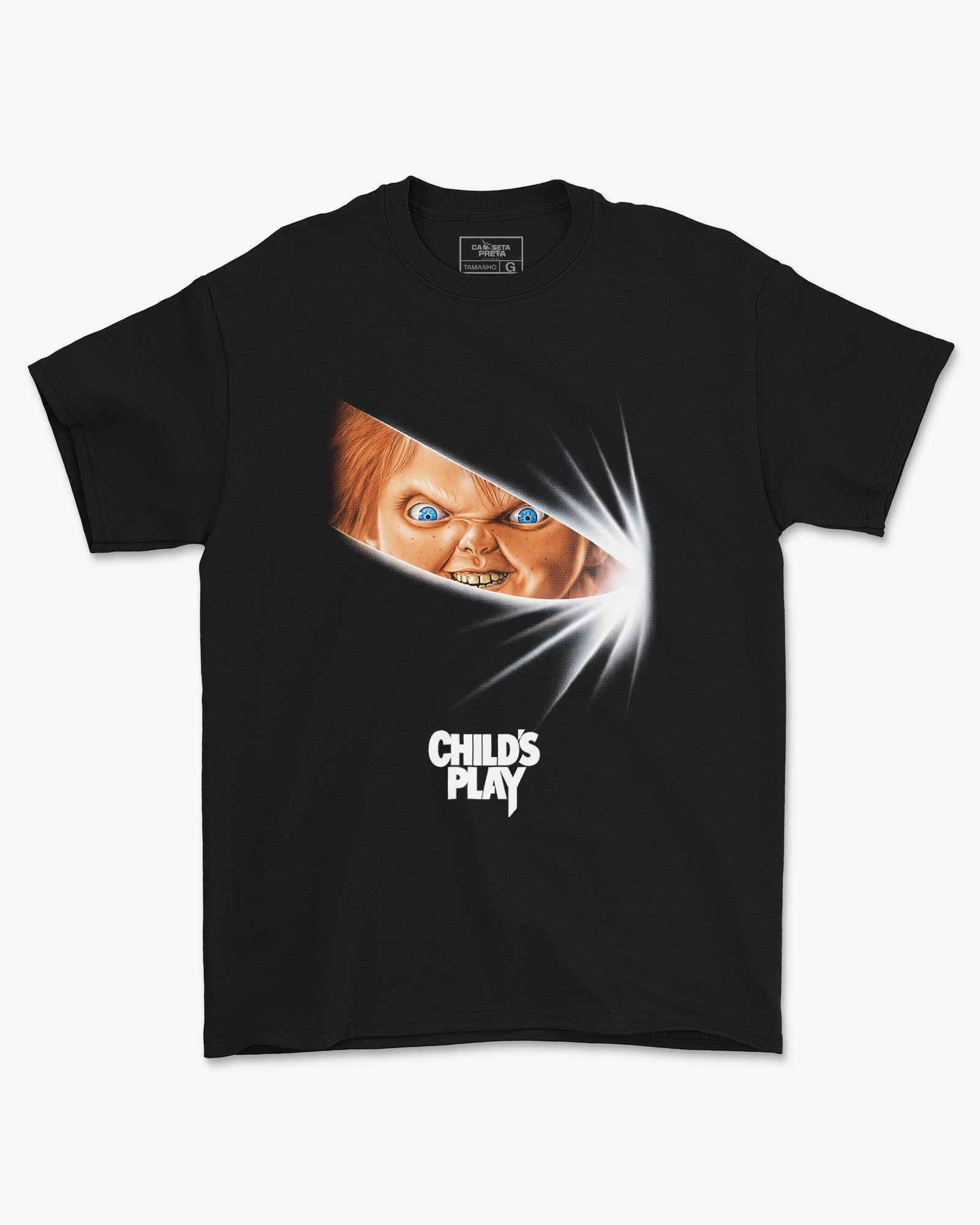 Camiseta Preta Chucky Child’s Play Unissex