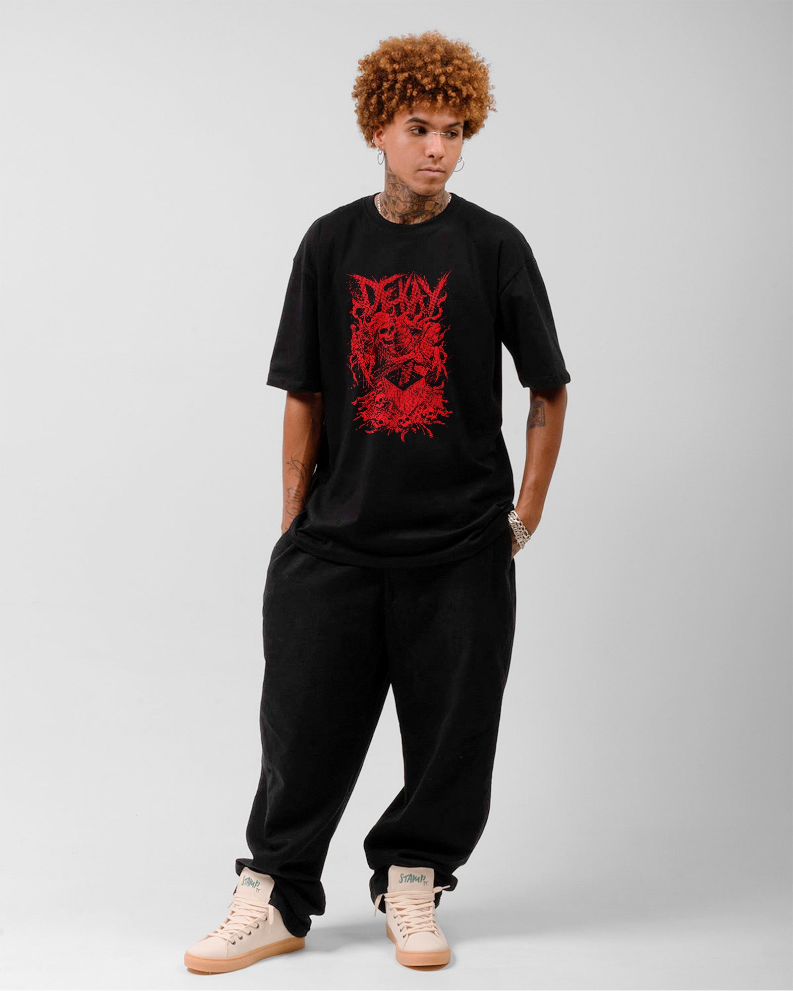 Camiseta Clássica Dekay Skull Red