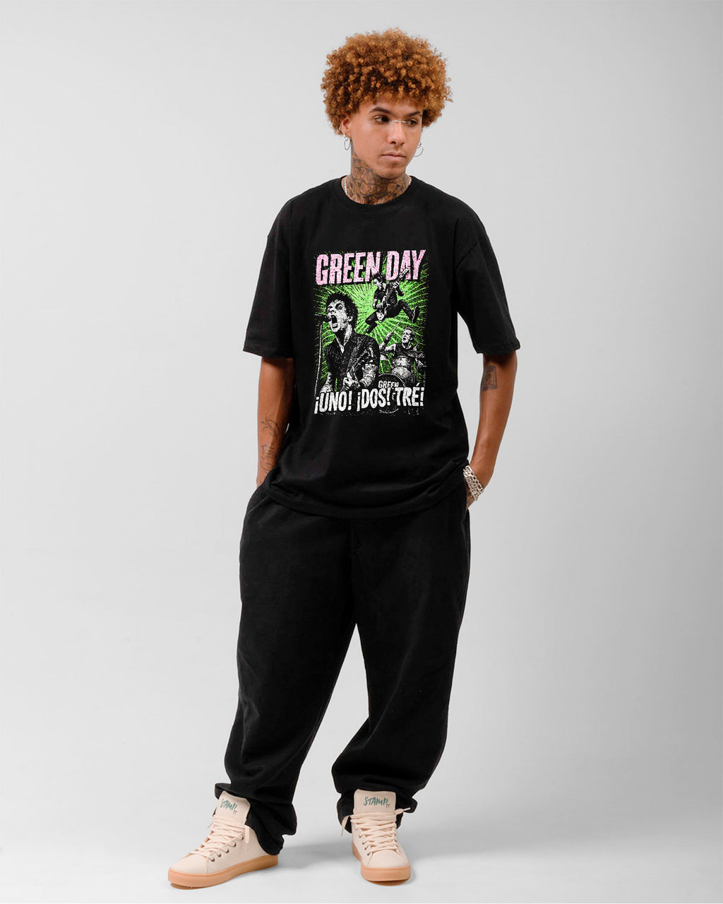 Camiseta Green Day Uno Dos Tré Punk Rock