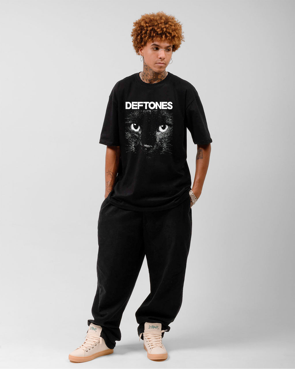 Camiseta Deftones The Cat Full Black