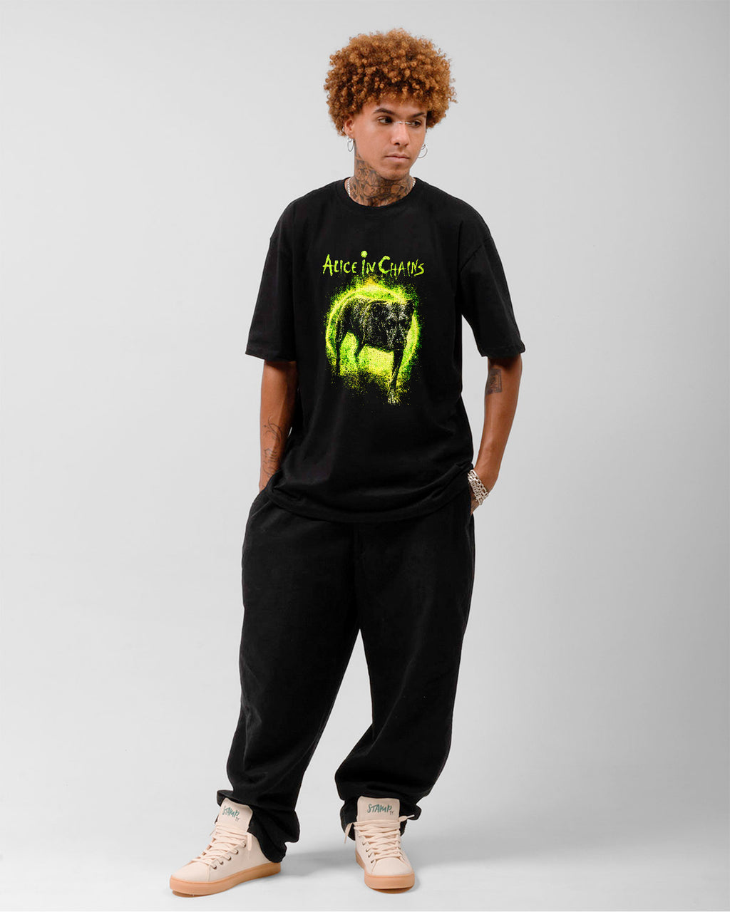 Camiseta Alice In Chains Dog Grunge Rock