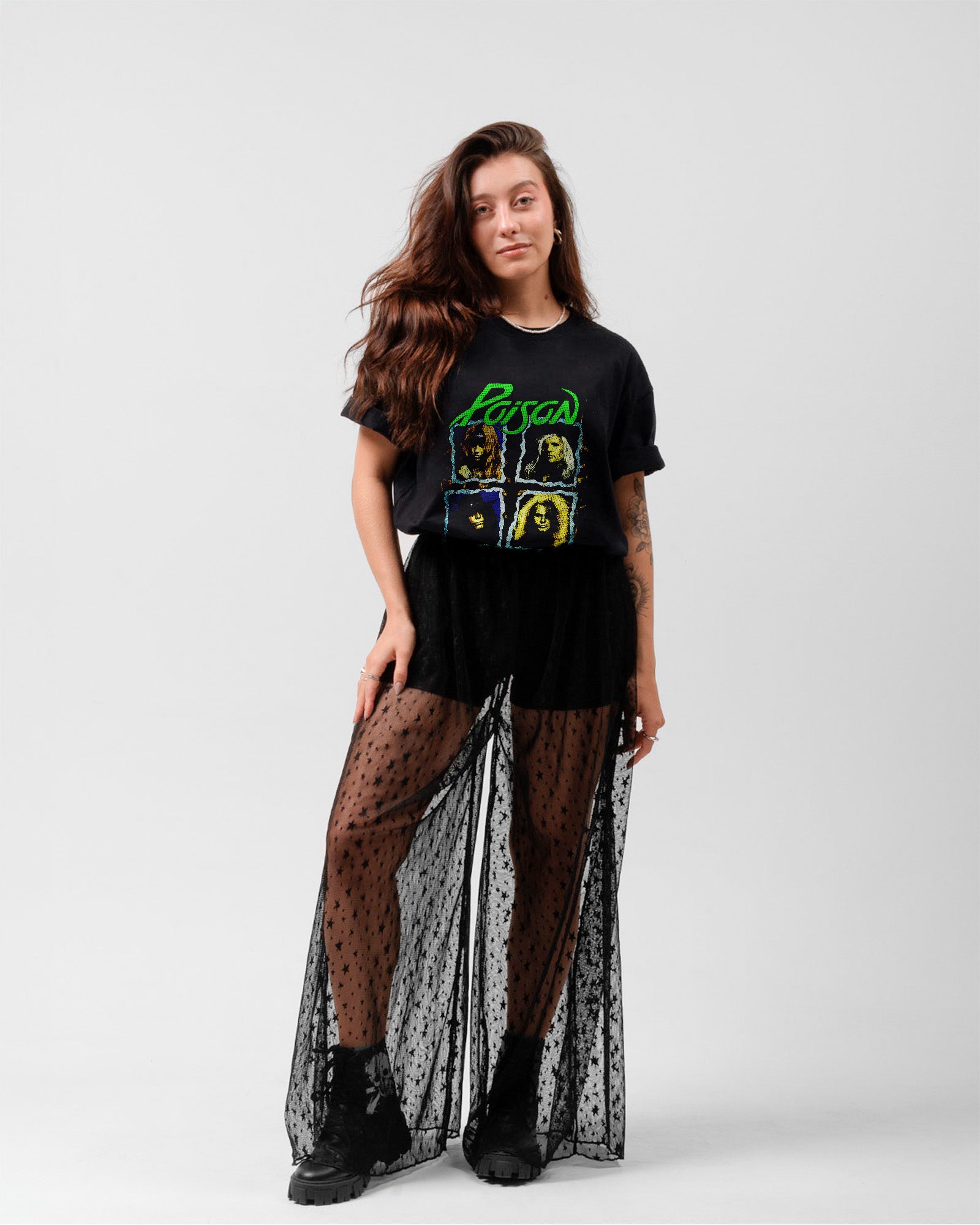 Camiseta Preta Poison Members