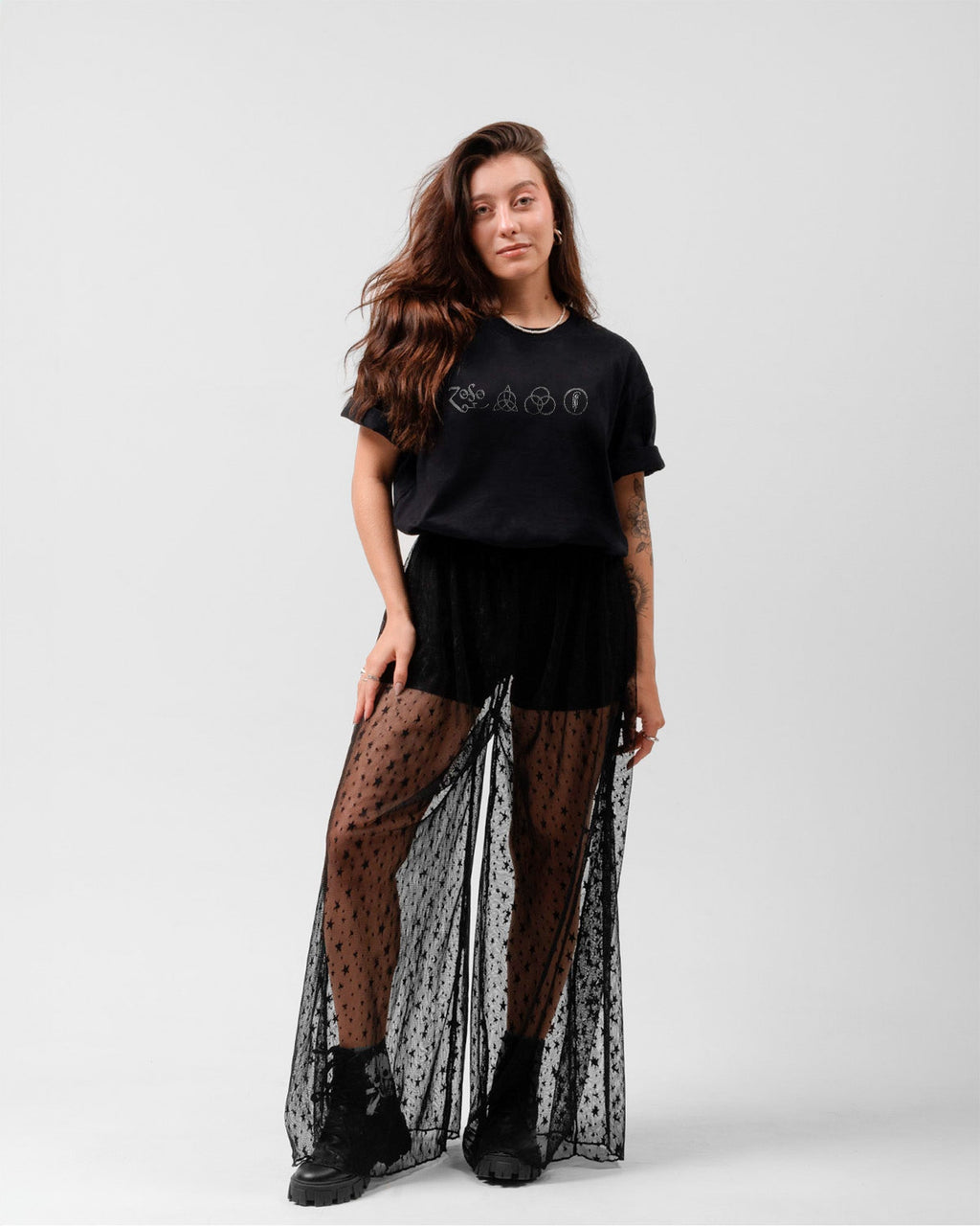 Camiseta Led Zeppelin Quatro Símbolos Branca