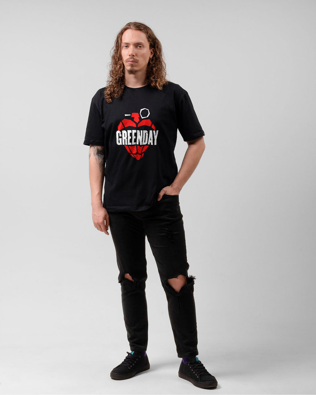 Camiseta Green Day Bomb Heart Oficial