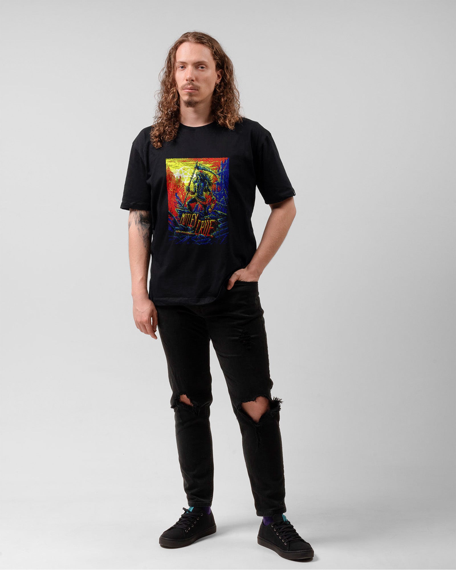 Camiseta Mötley Crüe 40th Anniversary Glam Rock