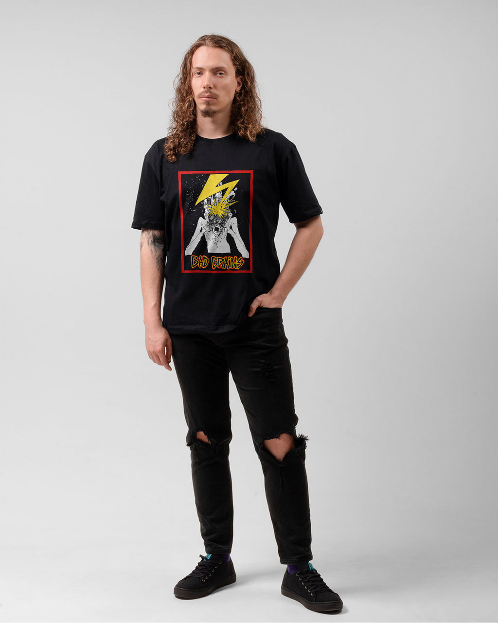 Camiseta Preta Bad Brains Banda Punk Rock Unissex