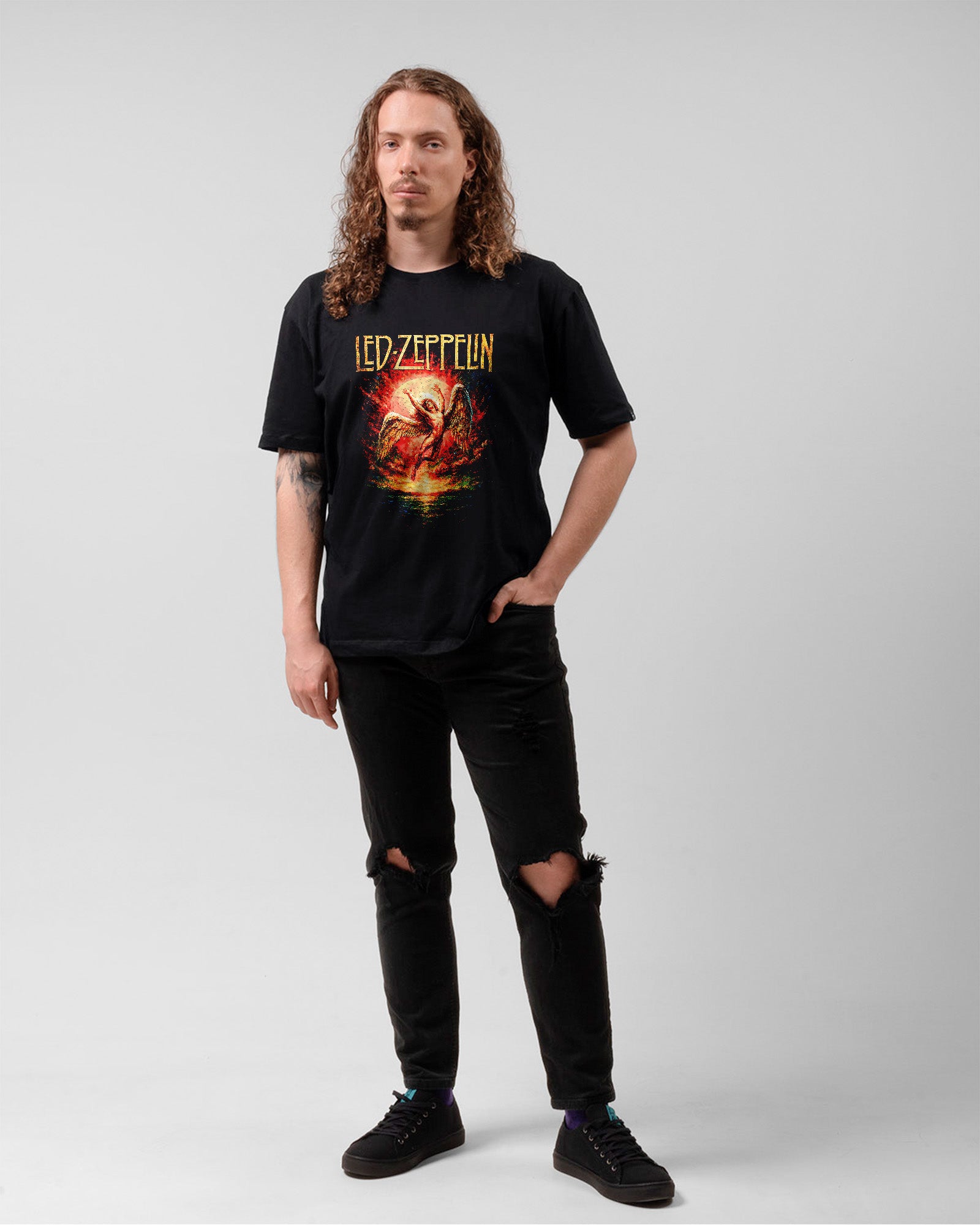 Camiseta Led Zeppelin Arcanjo Rock Classico