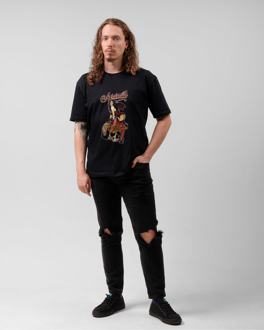Camiseta Clássica Aerosmith Devils