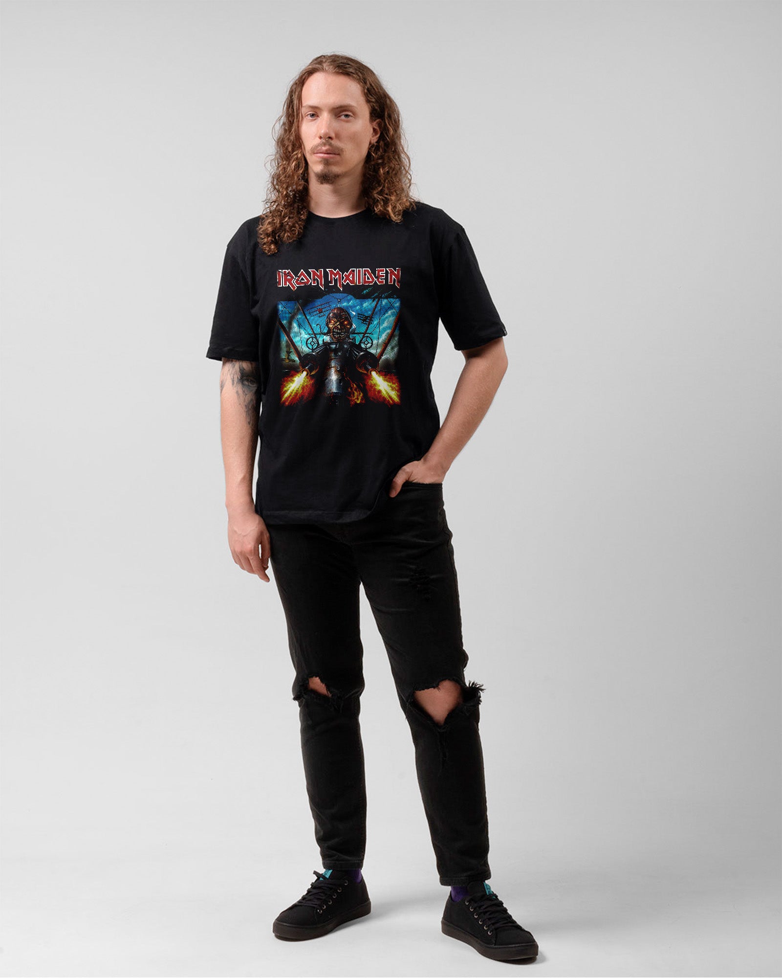 Camiseta Clássica Iron Maiden Eddie Fly