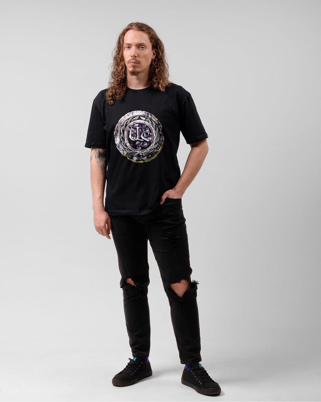 Camiseta Preta Whitesnake The Purple Album Unissex