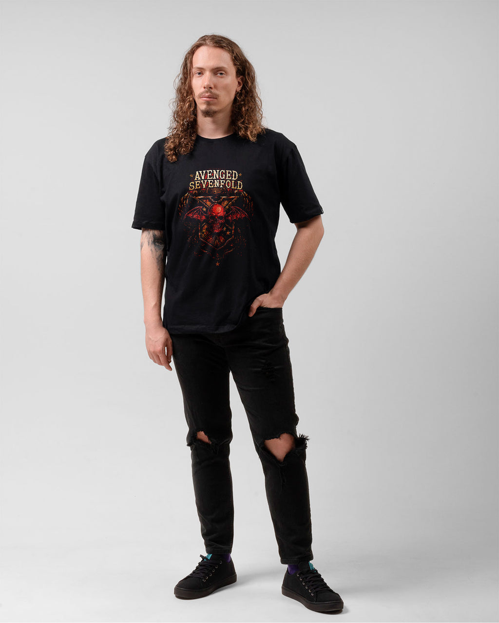 Camiseta Alternativa Avenged Sevenfold Skull