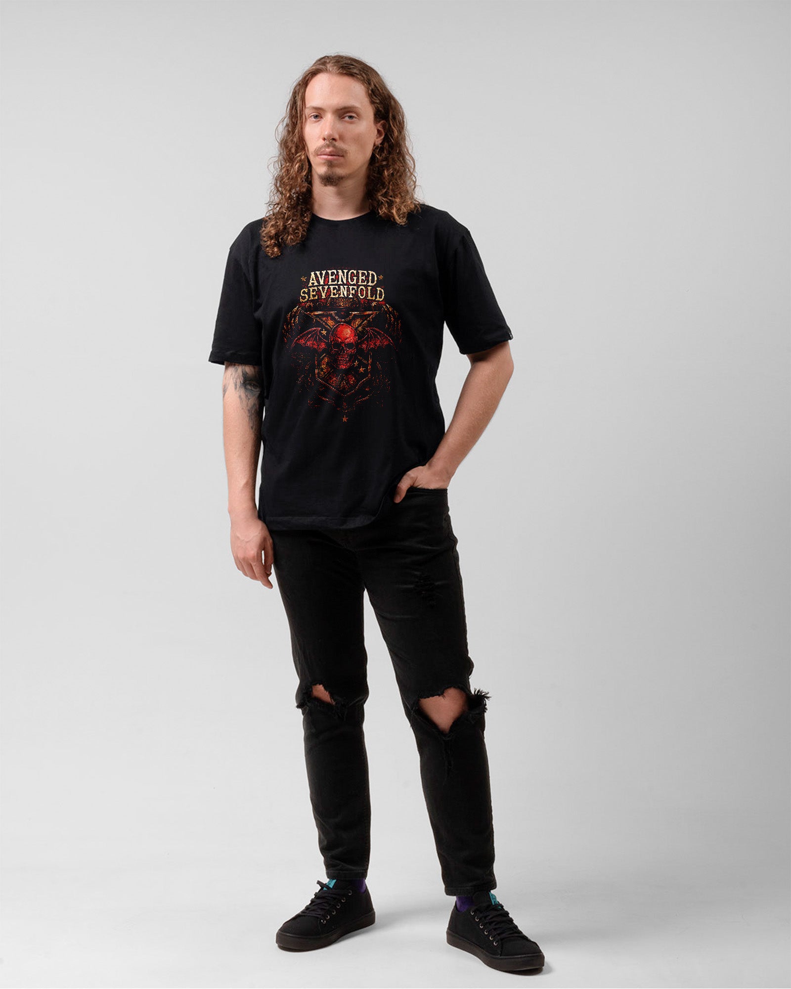 Camiseta Alternativa Avenged Sevenfold Skull