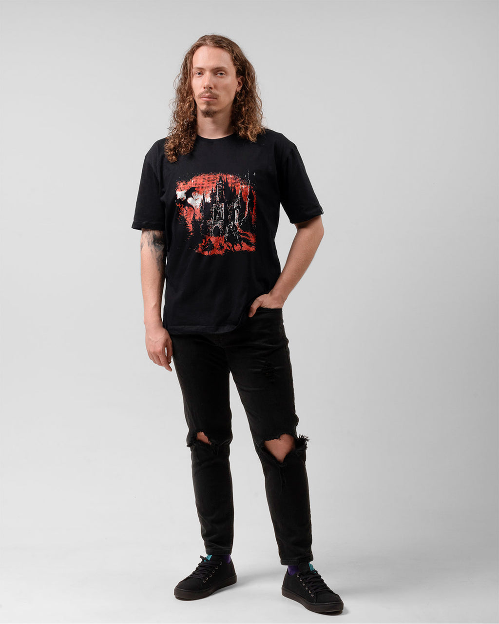 Camiseta Preta Castle Of Darkness