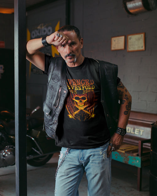 Camiseta Alternativa Avenged Sevenfold Skull Fly