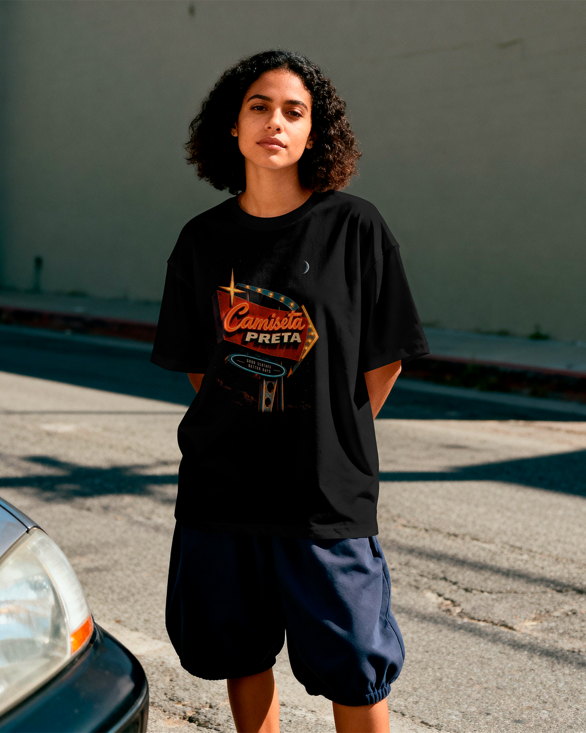 Camiseta Preta Last Stop Before Dawn