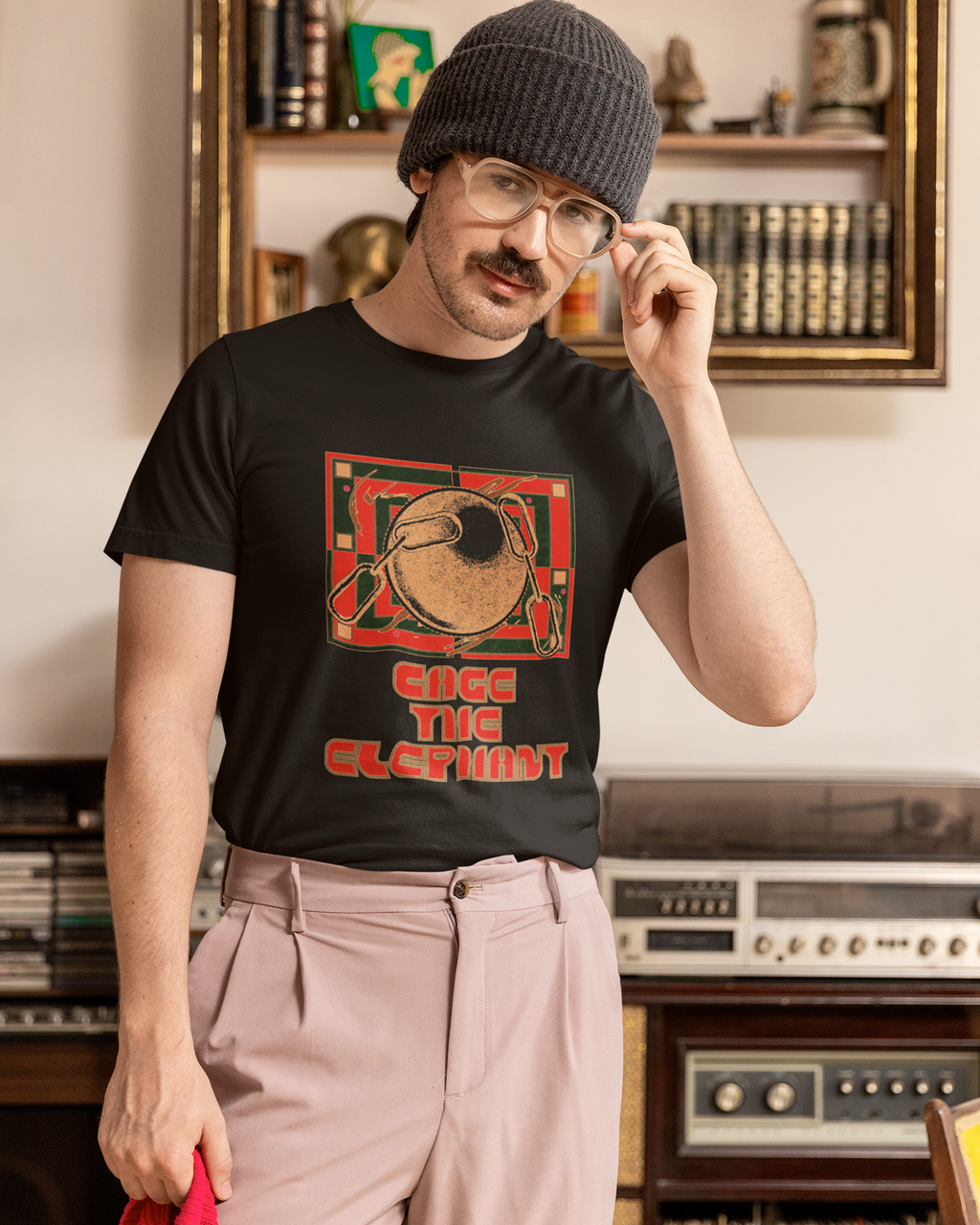 Camiseta Cage The Elephant Psicodelia Analógica Retrô Unissex