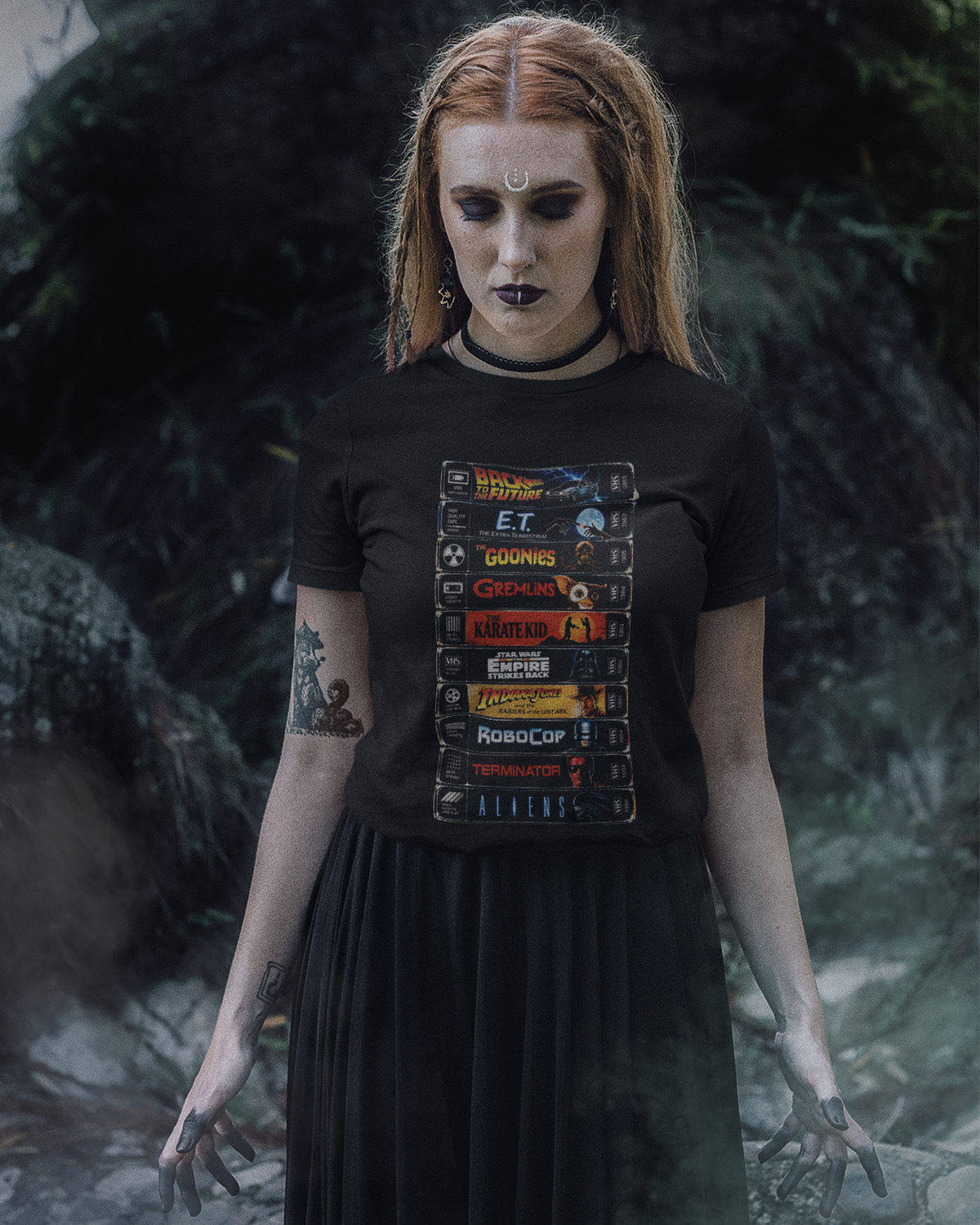 Camiseta Preta VHS Classics The Golden Age of Cinema