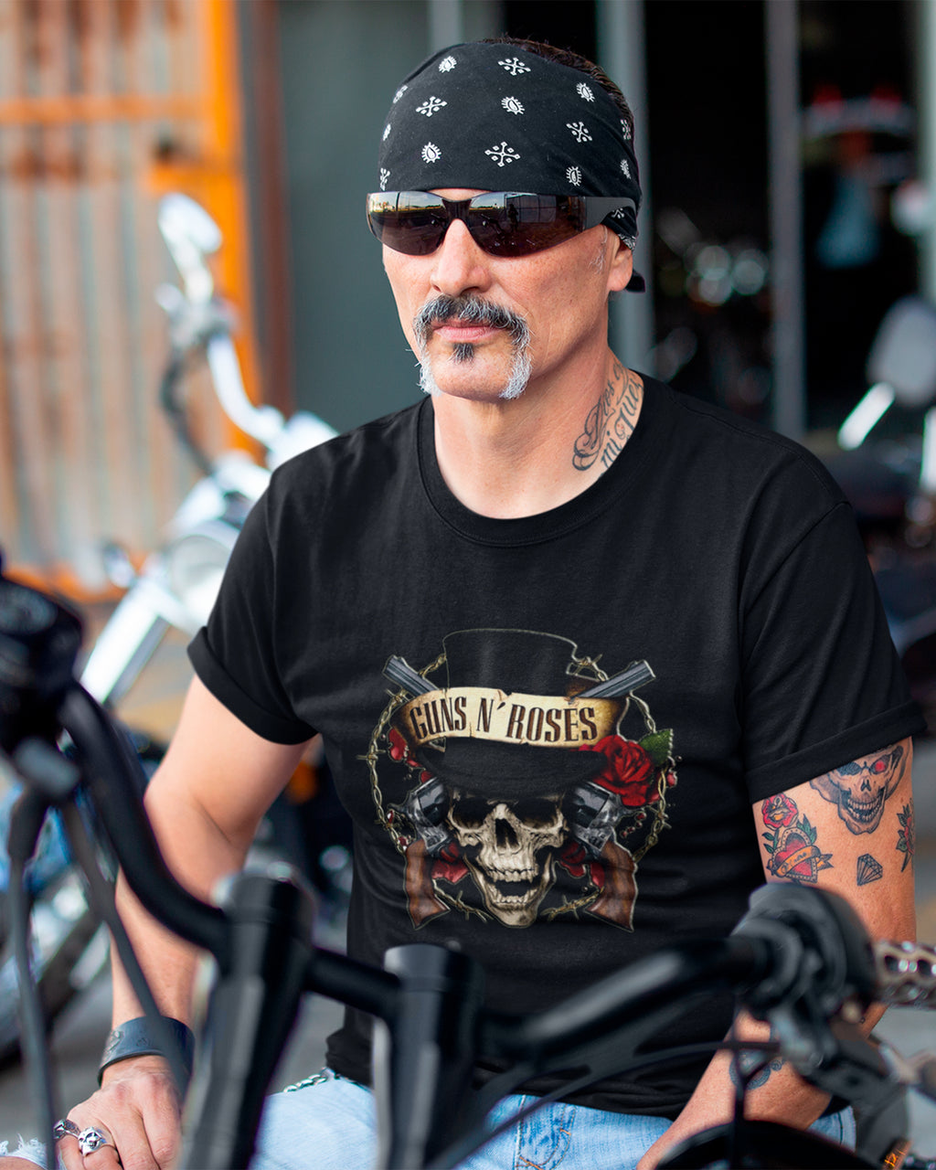 Camiseta Clássica Guns N’ Roses 3D