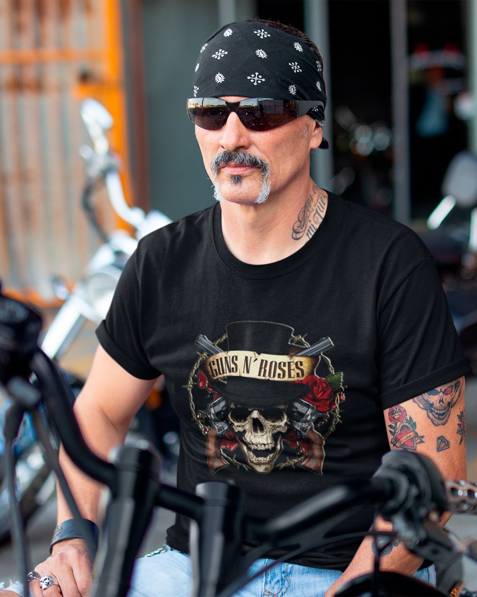 Camiseta Clássica Guns N’ Roses 3D