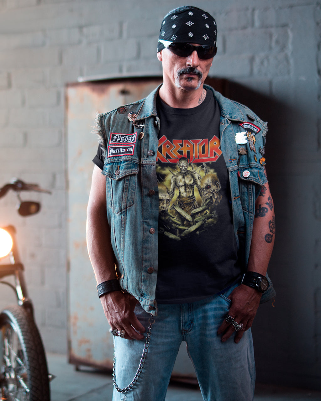 Camiseta Preta Kreator Zombie