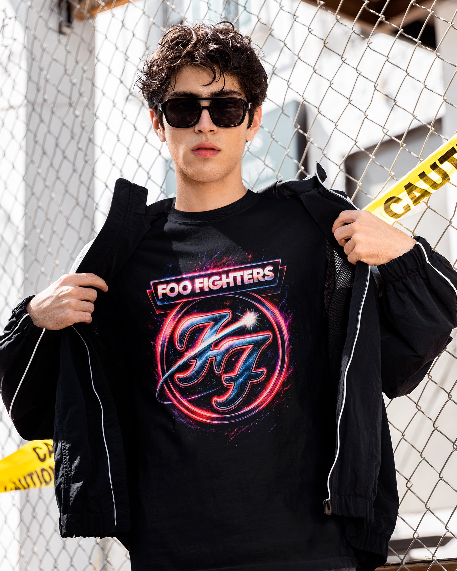 Camiseta Clássica Foo Fighters Galaxy FF