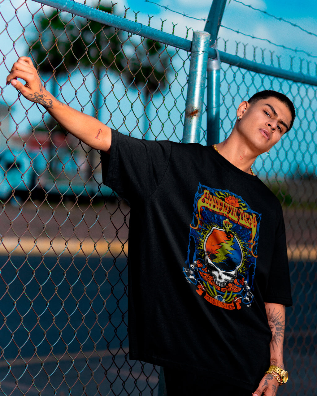 Camiseta Banda Grateful Dead Skull Oficial