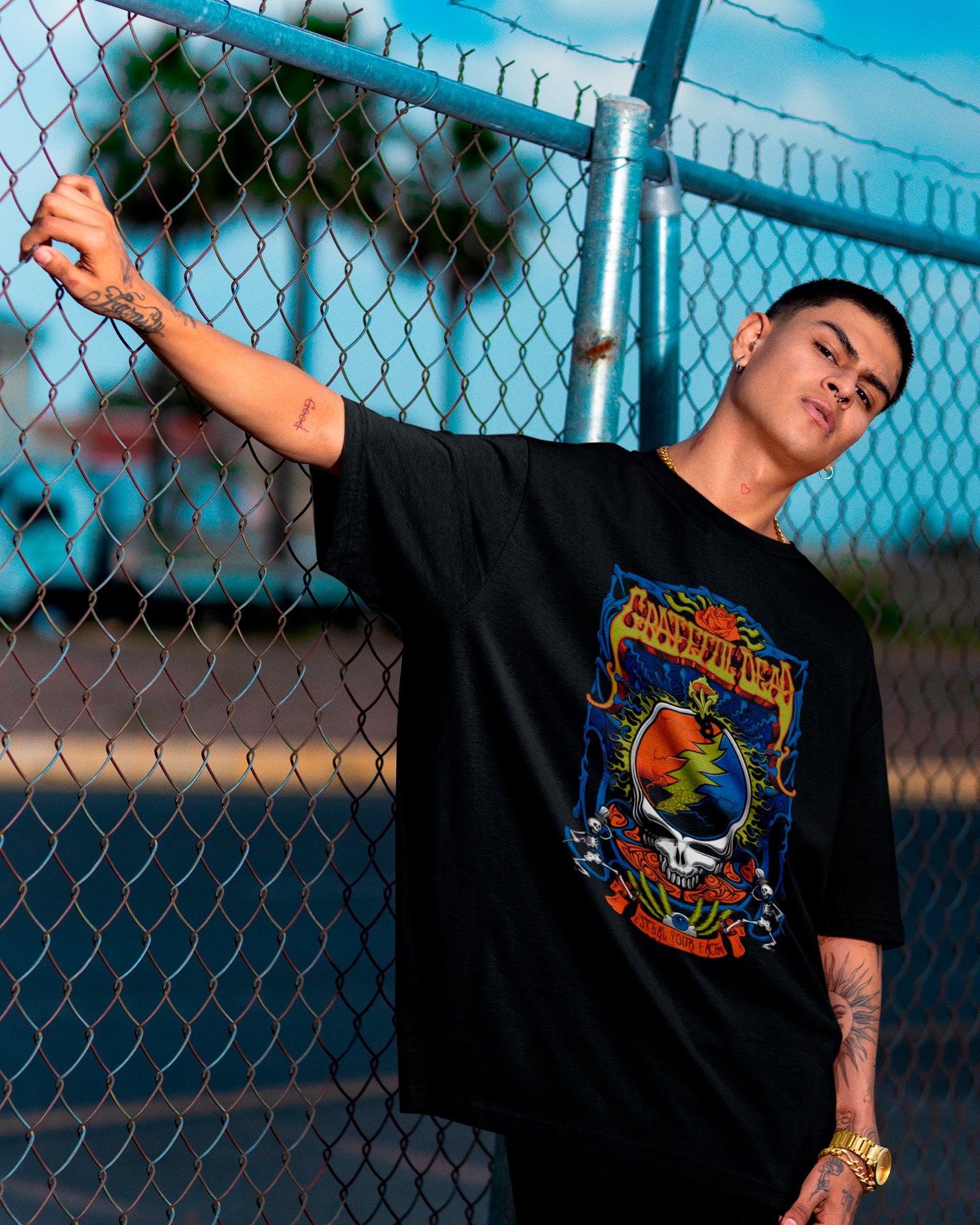 Camiseta Banda Grateful Dead Skull Oficial