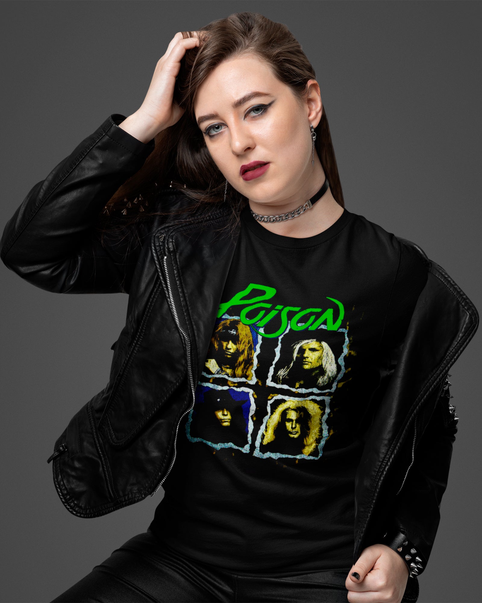 Camiseta Preta Poison Members