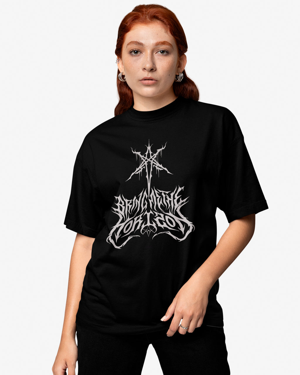 Camiseta Preta Bring Me The Horizon Estampa Pentagrama