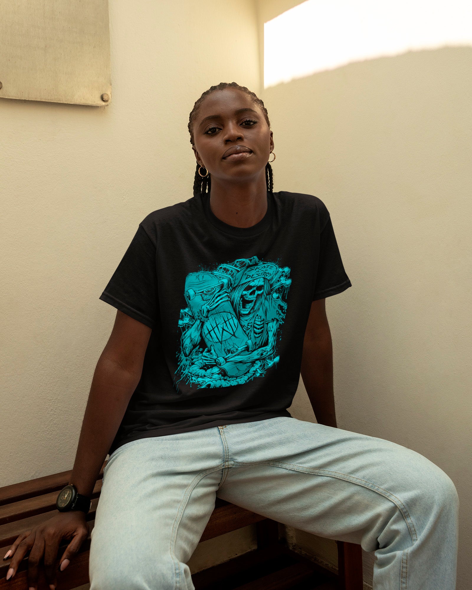 Camiseta Skate Rock Destroy Estampa