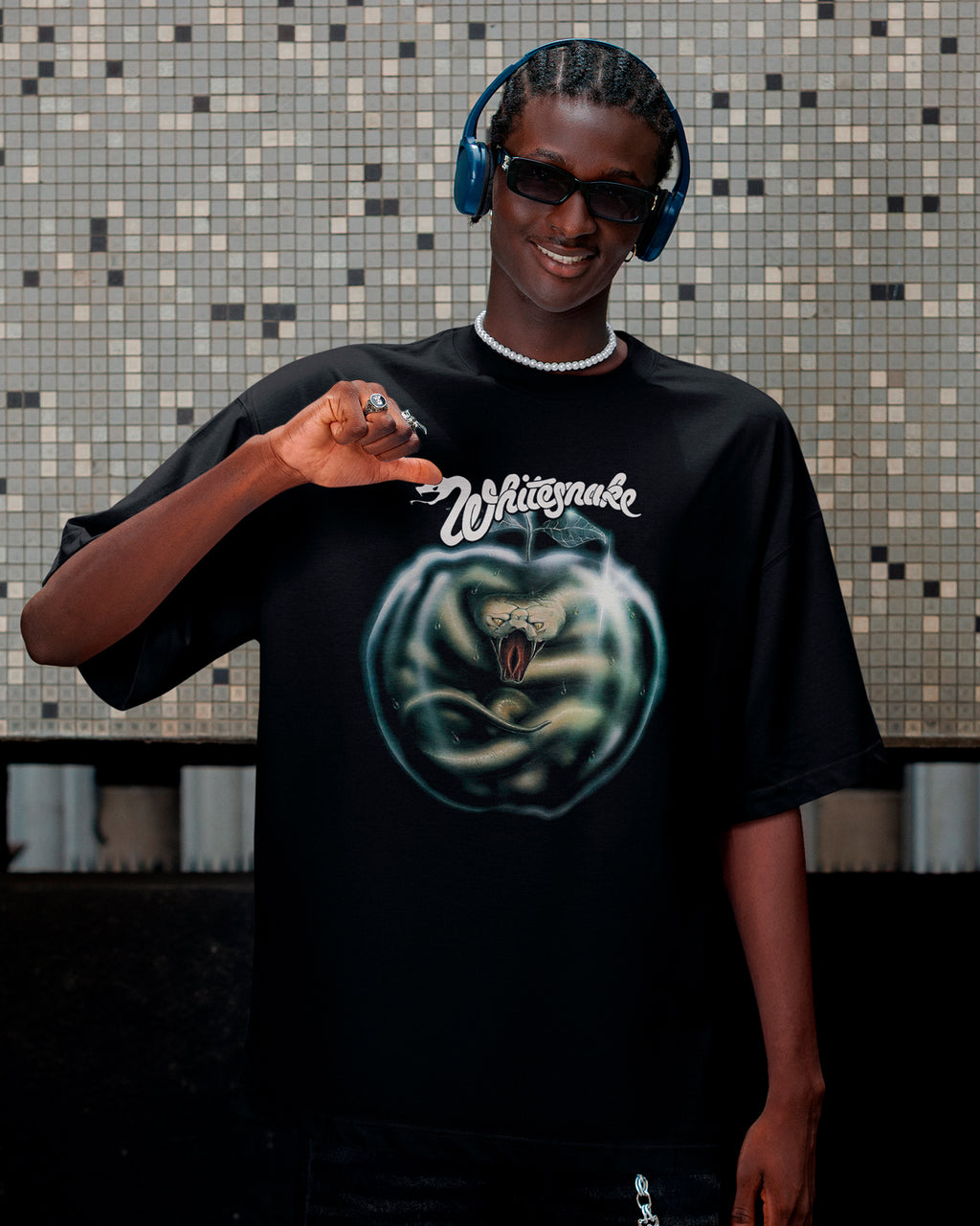 Camiseta Whitesnake Apple Vintage