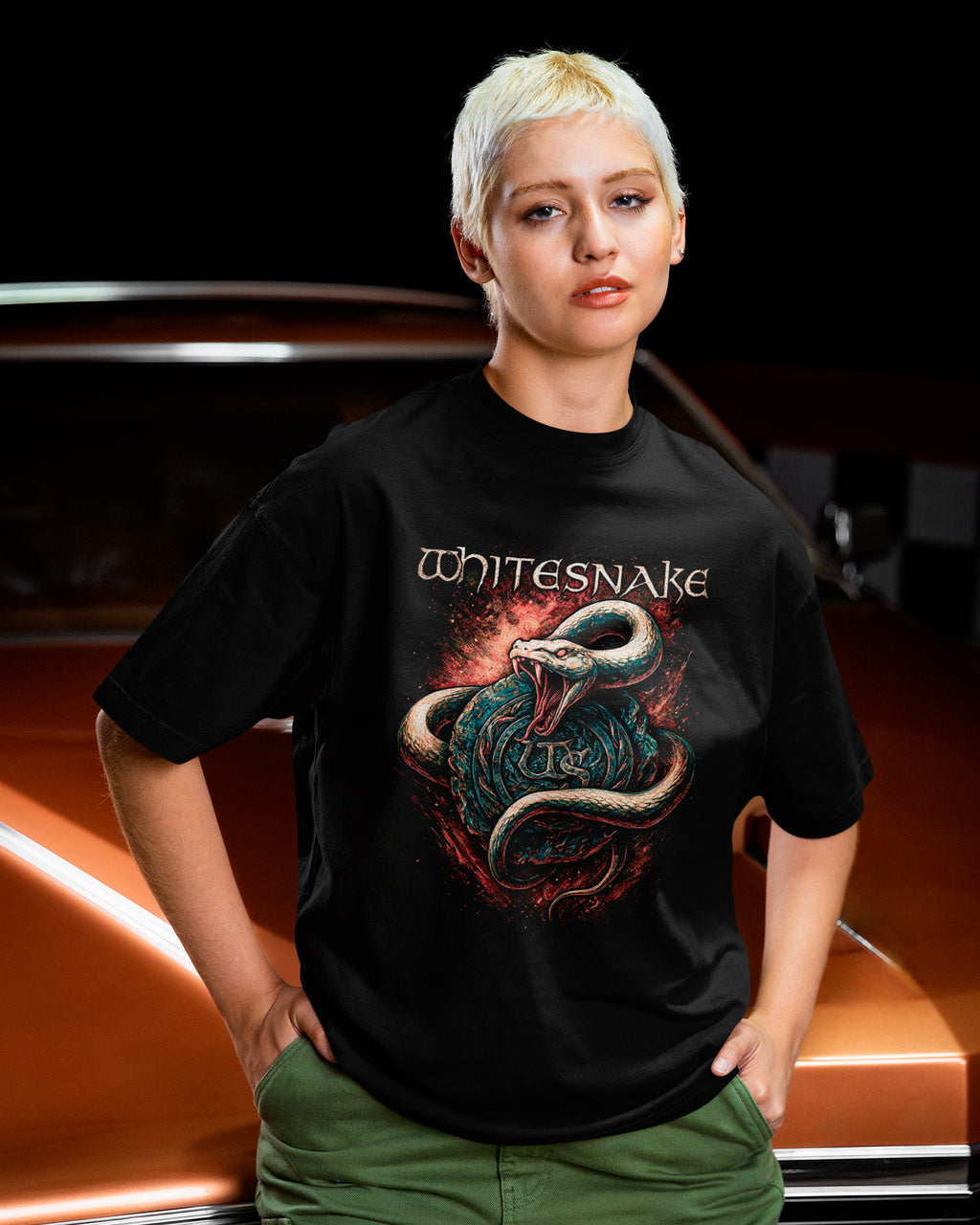 Camiseta Whitesnake Medalhao Hard Rock