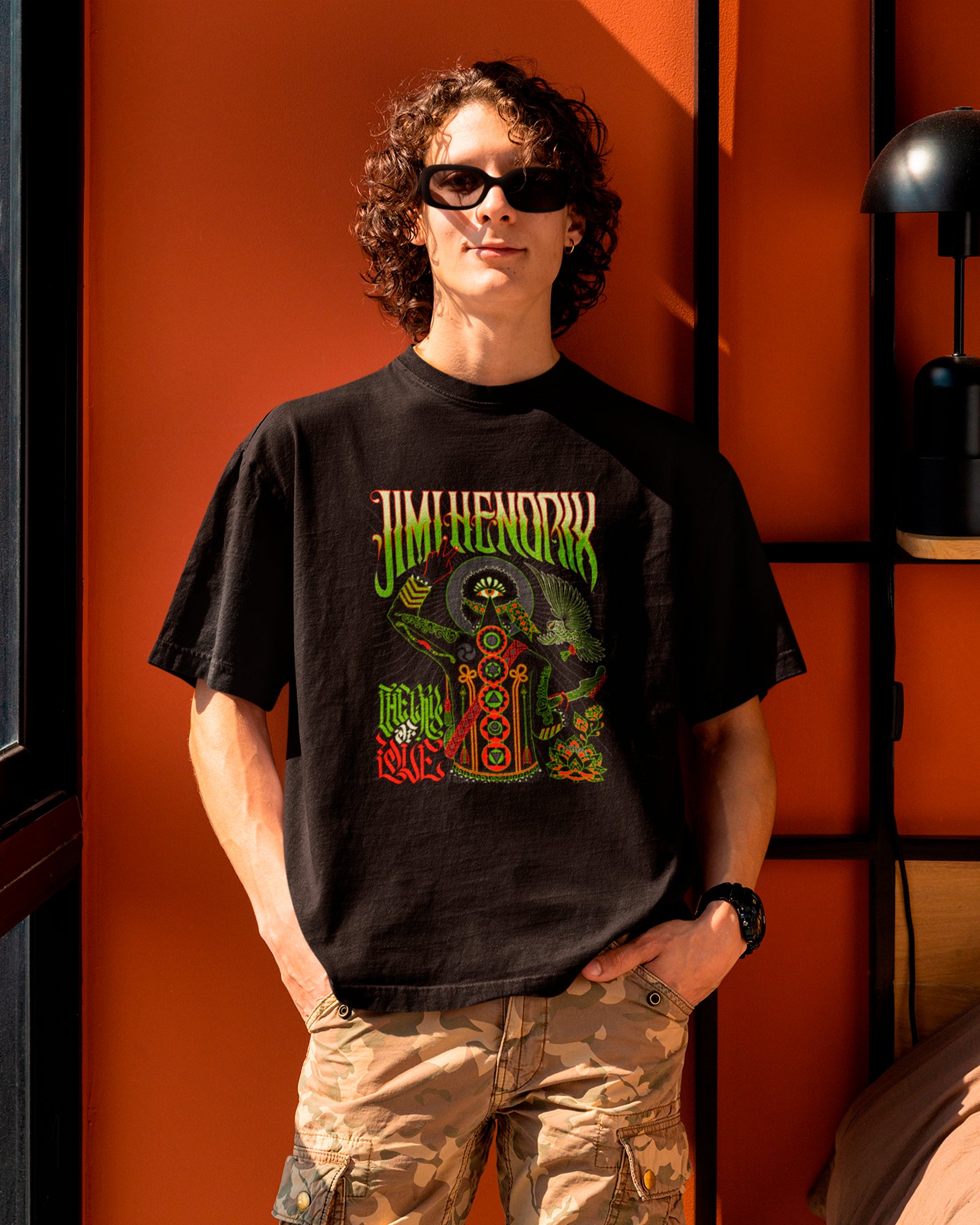 Camiseta Jimi Hendrix Of Love Rock Clássico