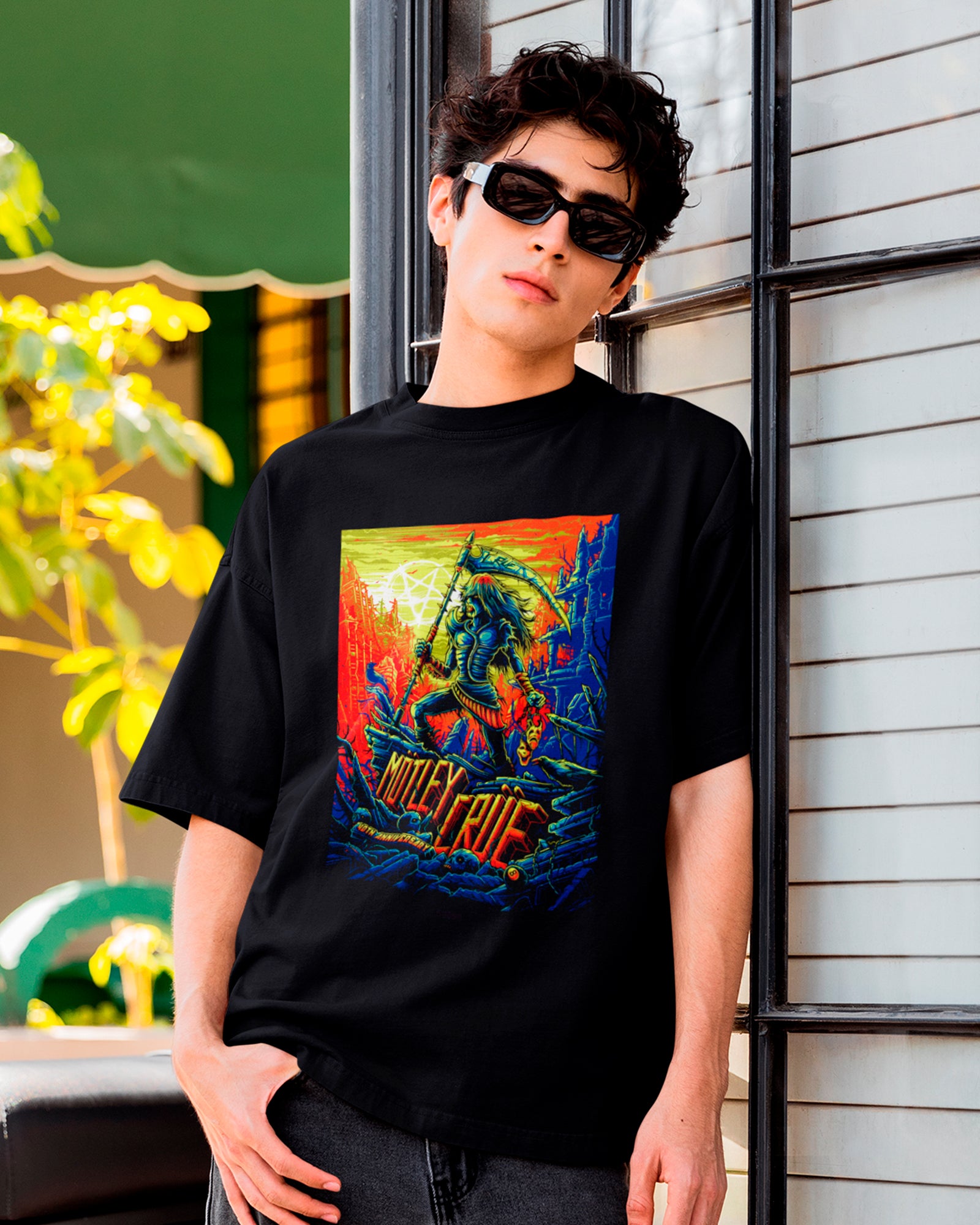 Camiseta Mötley Crüe 40th Anniversary Glam Rock