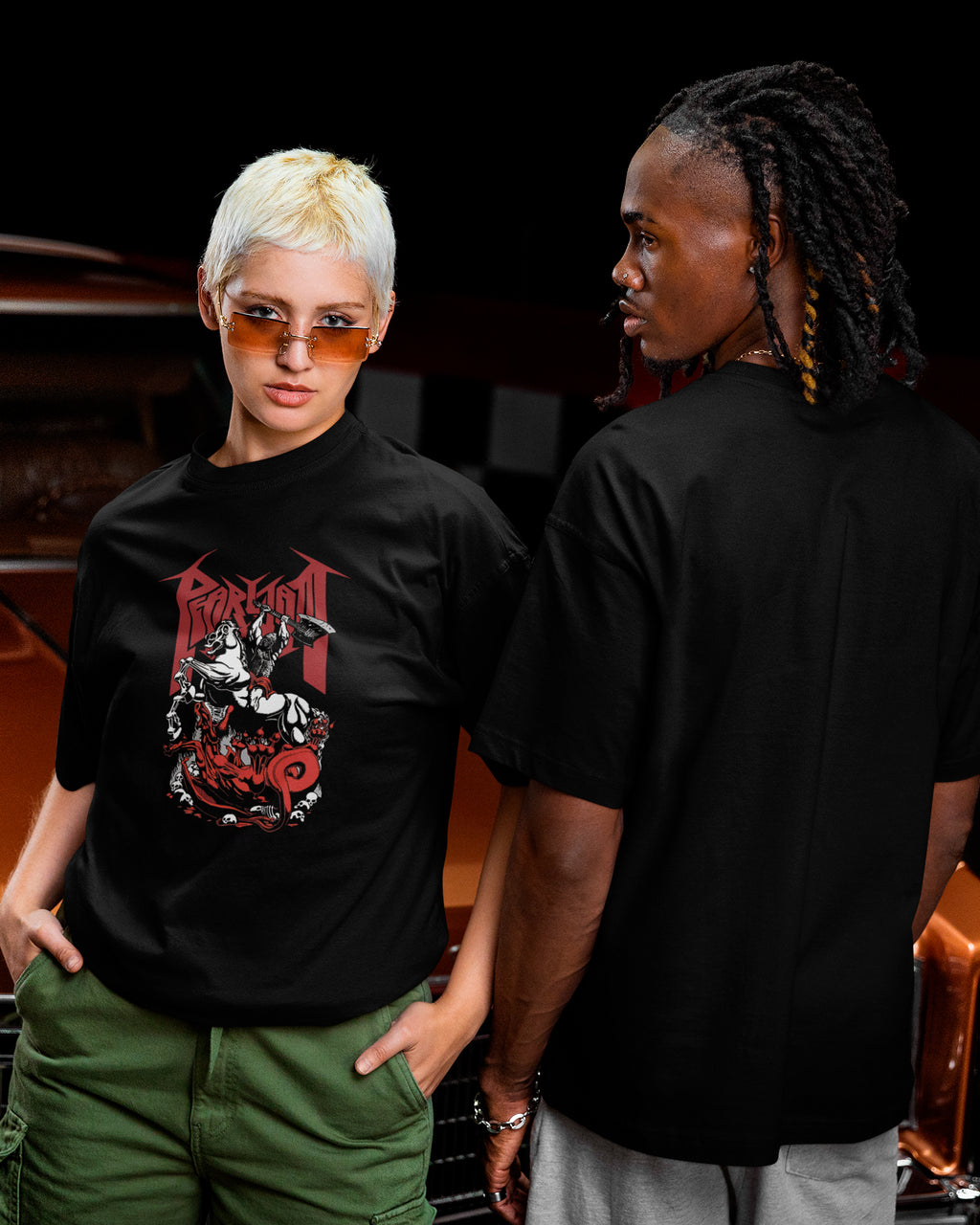 Camiseta Preta Pearl Jam Cavalo Guerreiro