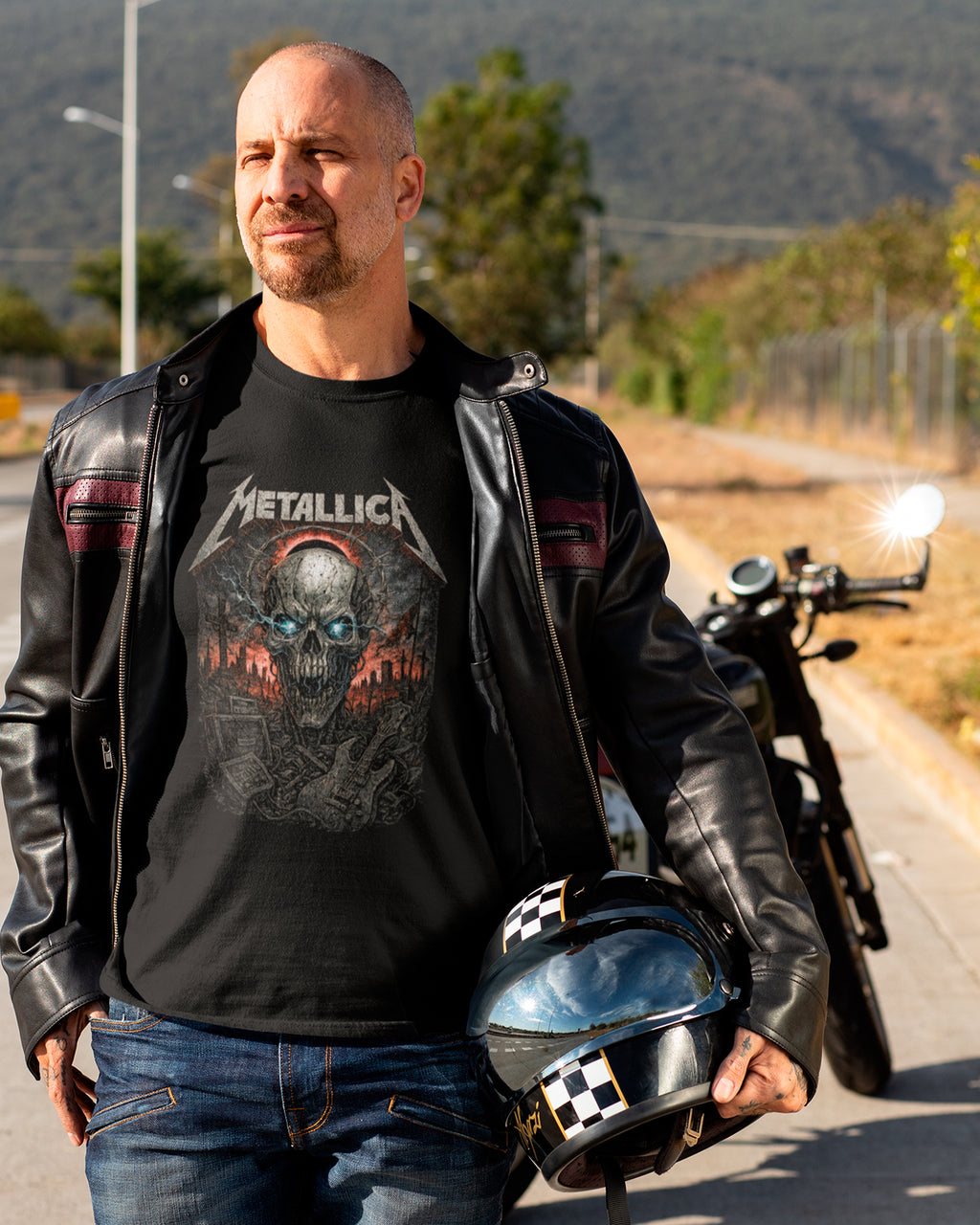Camiseta Alternativa Metallica Caveira Horizon