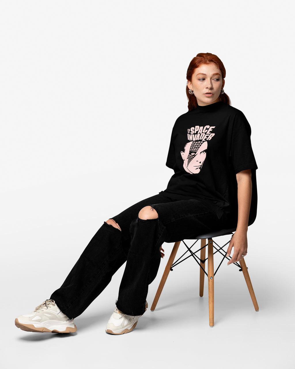 Camiseta David Bowie Space Invaders Vintage