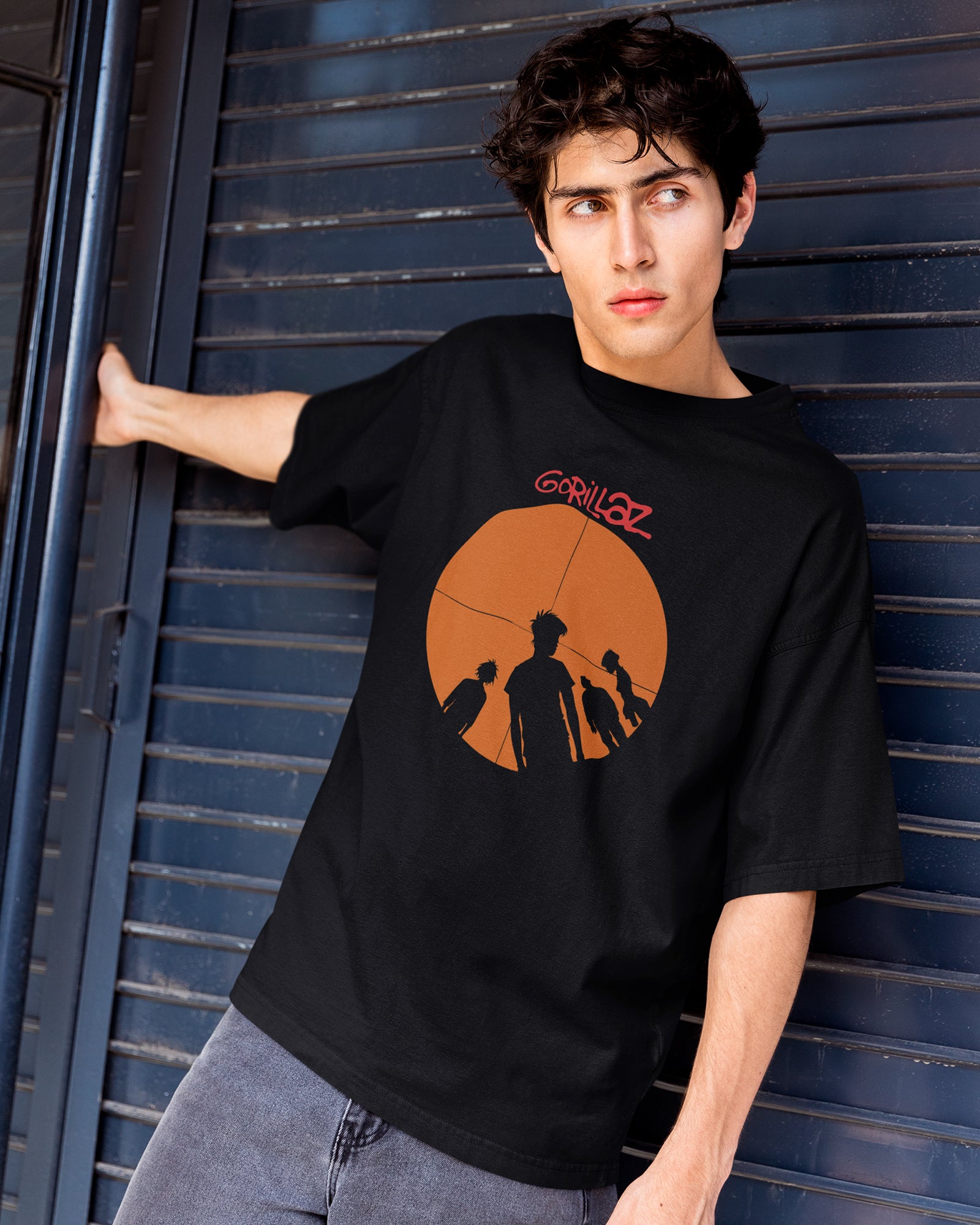 Camiseta Alternativa Gorillaz Siluetas