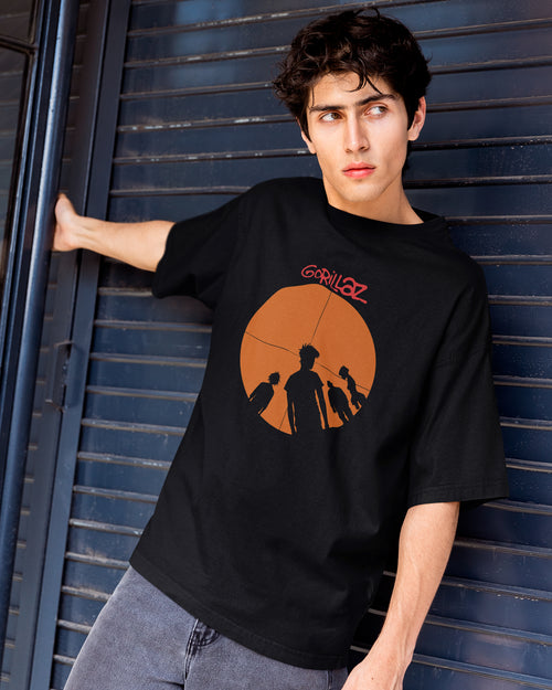 Camiseta Alternativa Gorillaz Siluetas