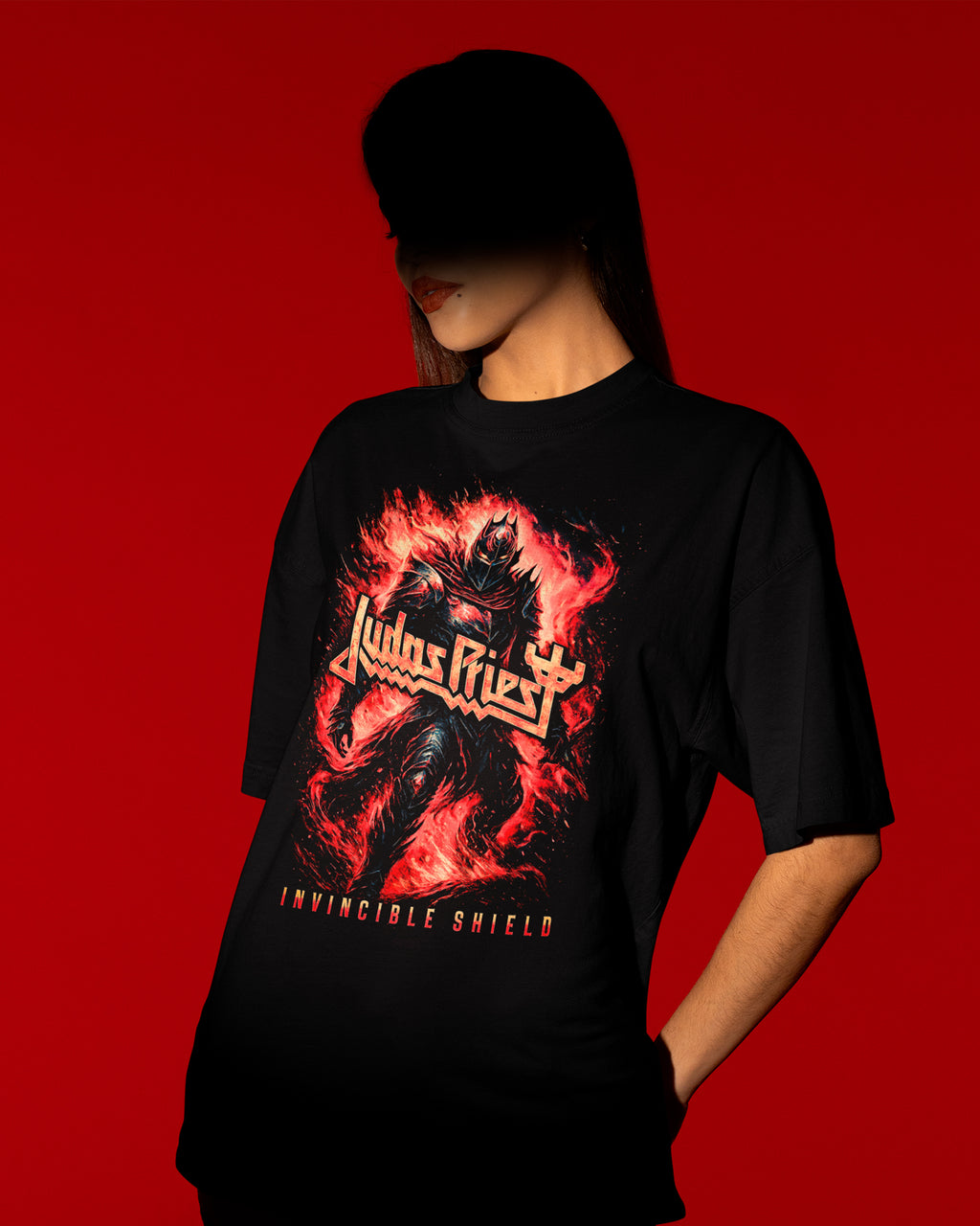 Camiseta Judas Priest Invincible Shield Heavy Metal