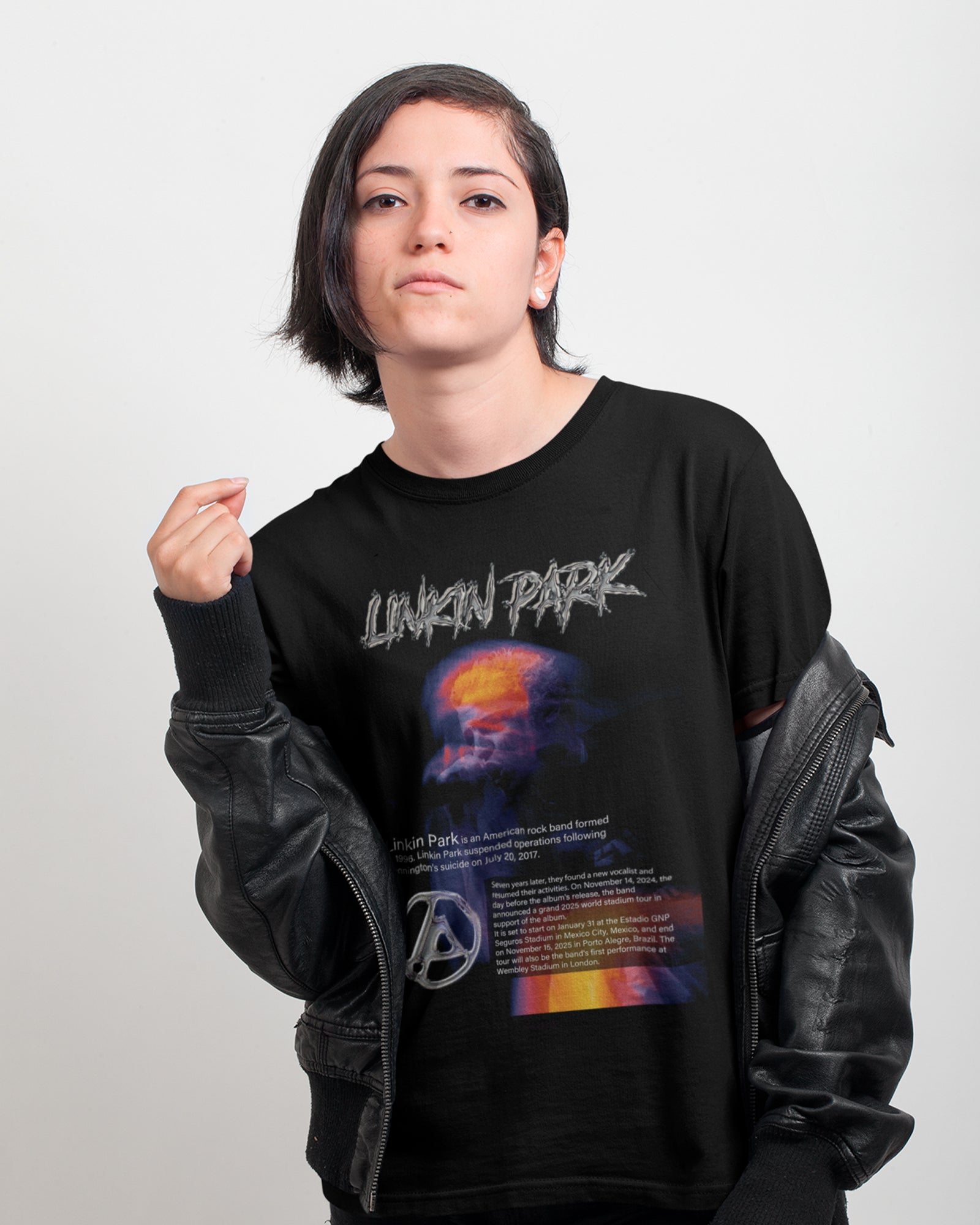 Camiseta Rock Linkin Park 2025 Estampa