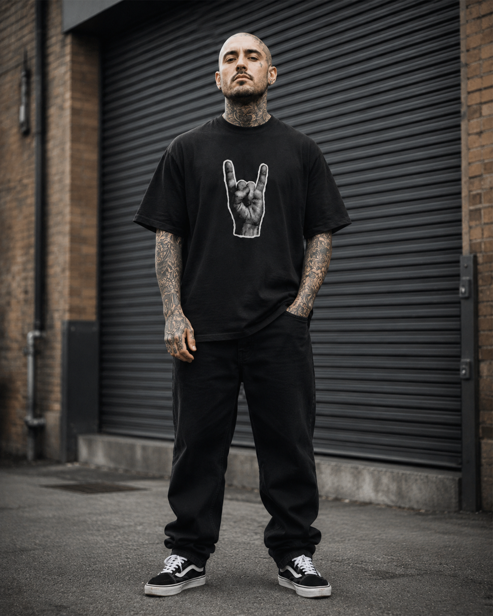 Camiseta Preta Gesto Sagrado do Metal