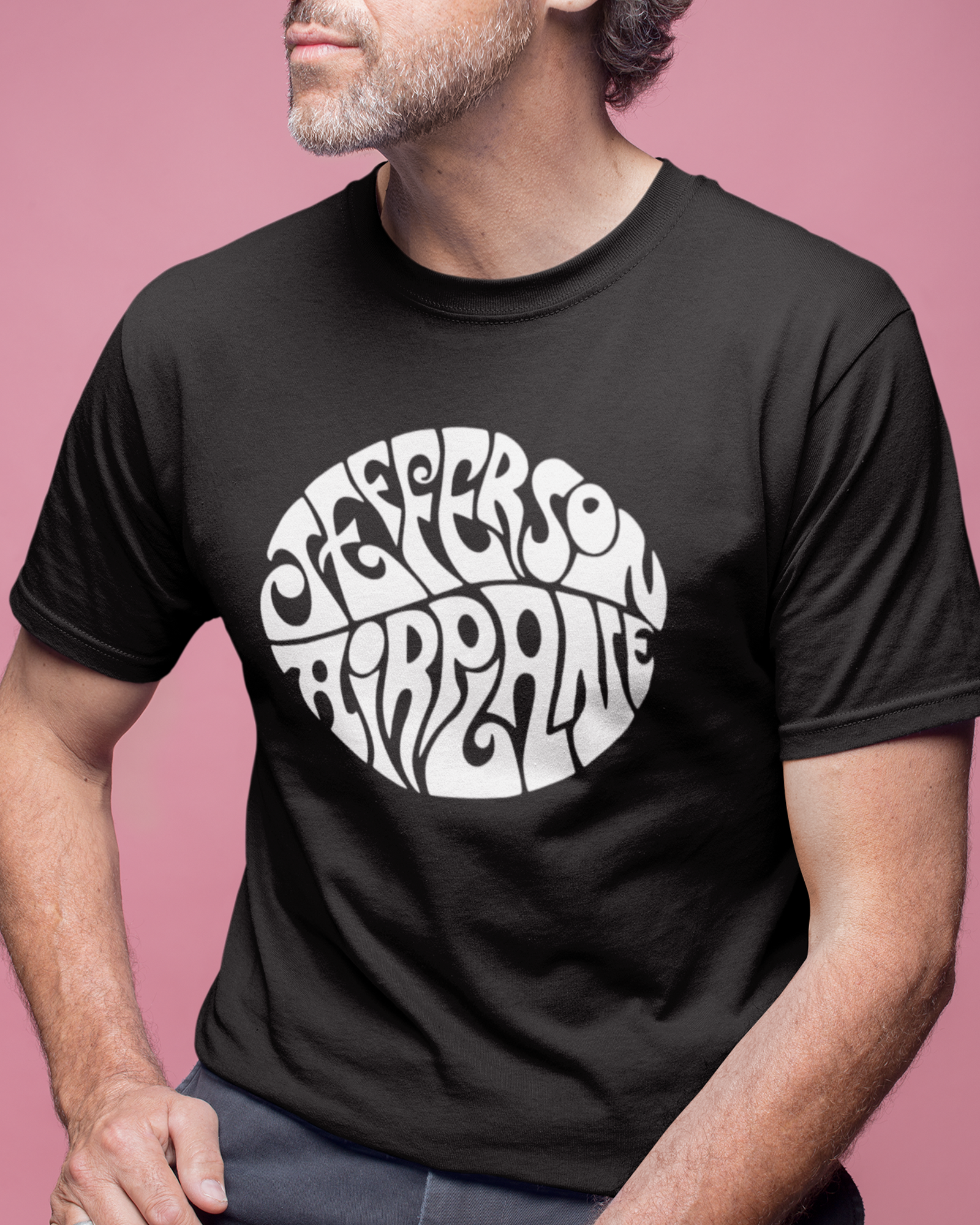 Camiseta Preta Jefferson Airplane Psicodélica White Rabbit Dreams