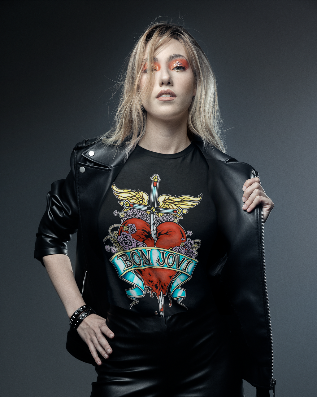 Camiseta Bon Jovi Heart