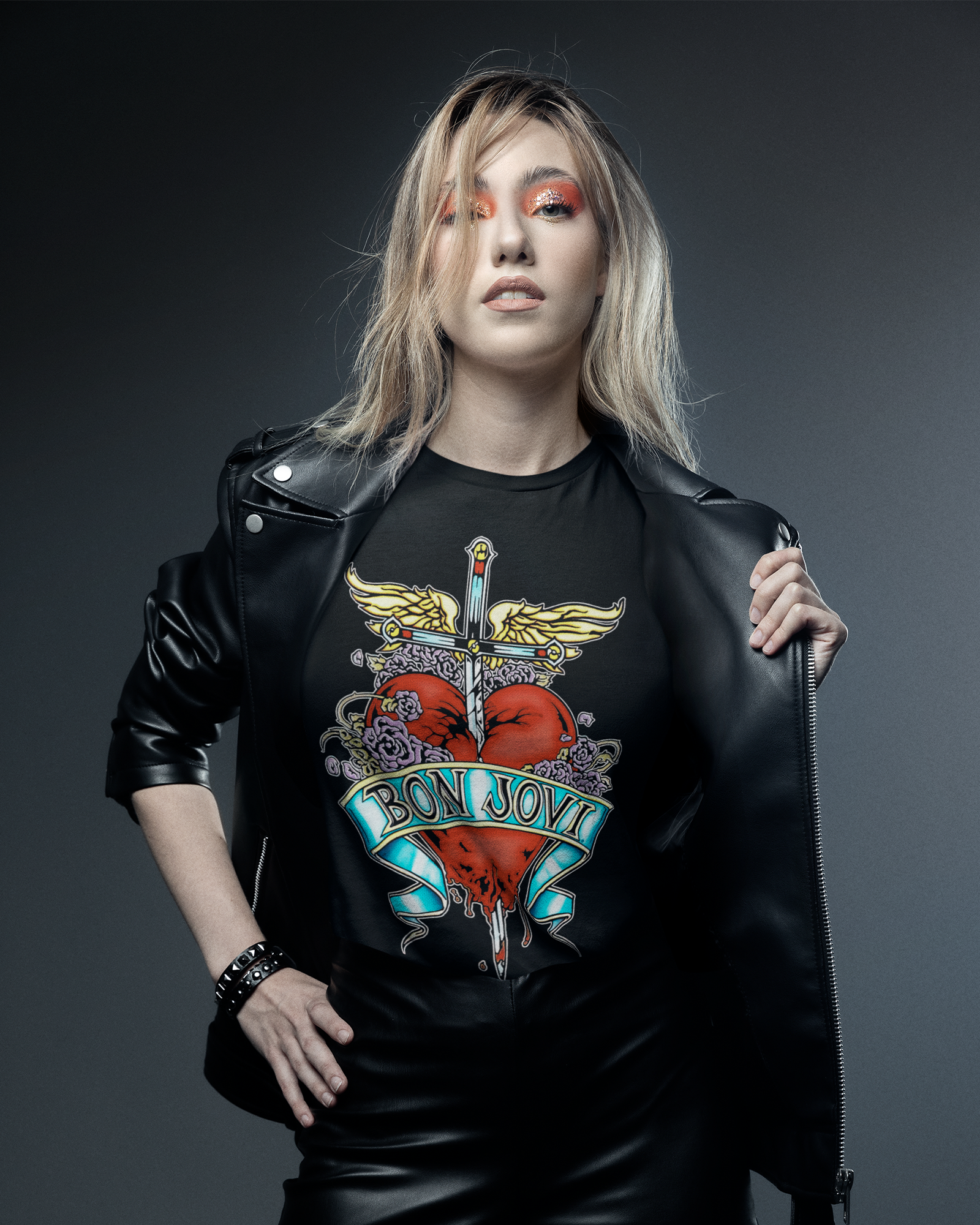 Camiseta Bon Jovi Heart