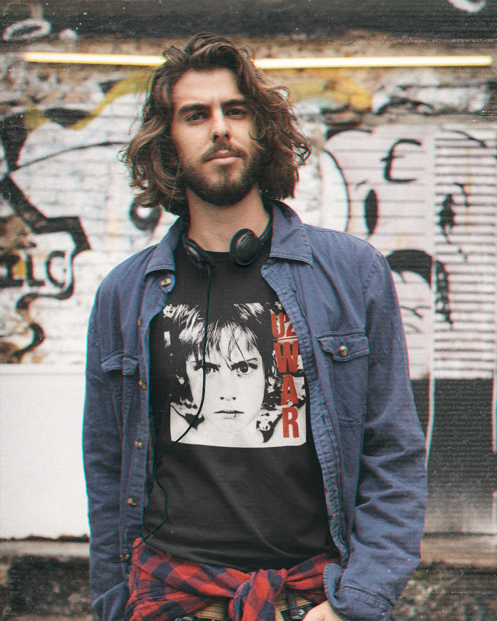 Camiseta Preta U2 Album War 1983